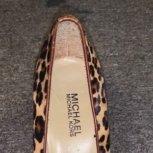 Michael Kors leopard, 3” heel.